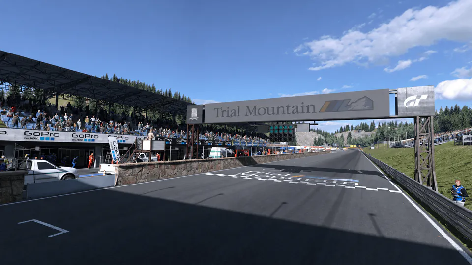 Track view of Trial Mountain Circuit